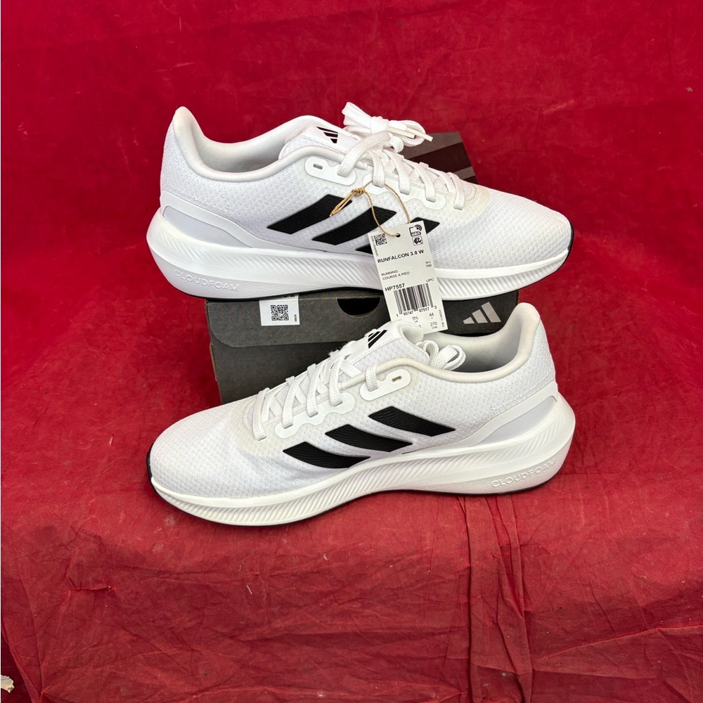 Adidas Shoes/Sneakers: Runfalcon 3.0 W Black White Women’s Size 11 - Picture 3 of 7